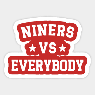 Niners Vs Everybody v2 Sticker